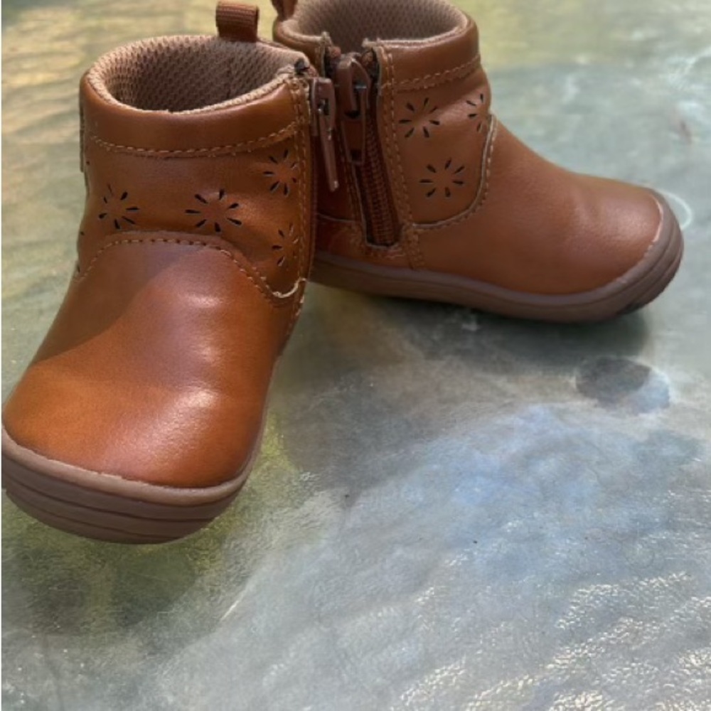 Stride Rite Tan Toddler Boots